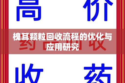 衡阳槐耳颗粒回收流程的优化与应用研究