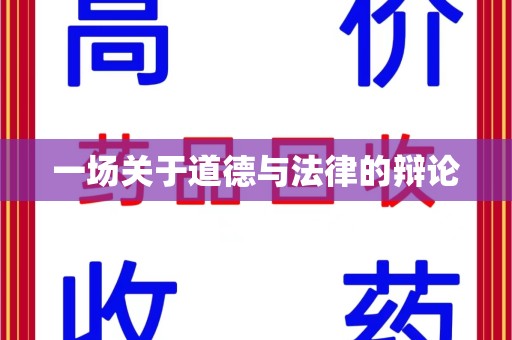 衡阳一场关于道德与法律的辩论