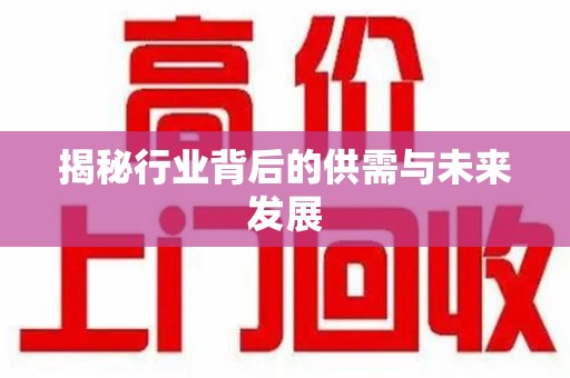 衡阳揭秘行业背后的供需与未来发展