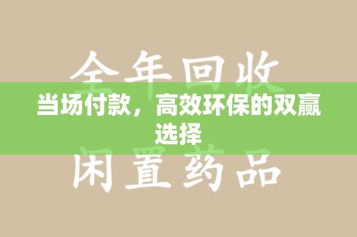 衡阳当场付款，高效环保的双赢选择